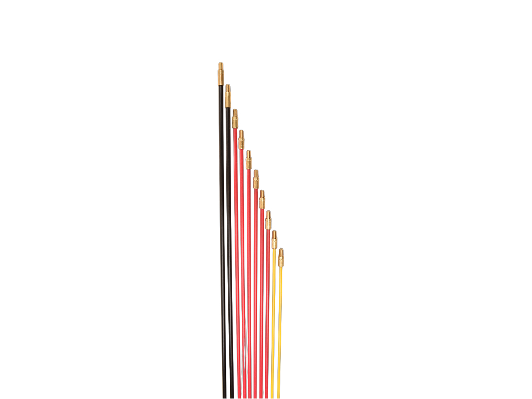 art.nr. 36010 glasfiber kabeltrek staven Super set 10m 1