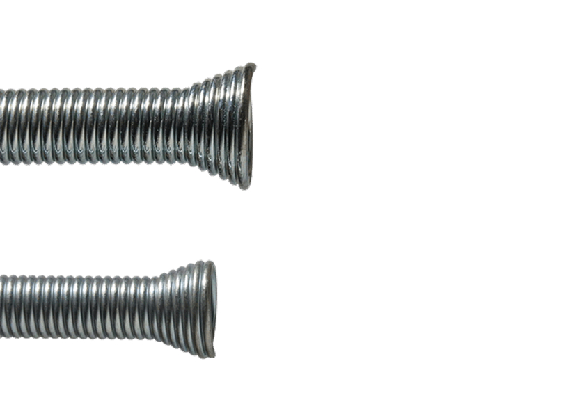 art.nr. 45019 Plooiveren voor koperen buis uit gegalvaniseerde draad 2mm 1